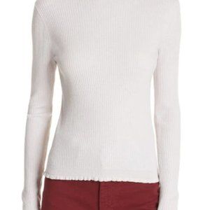 Vince Lettuce Edge Turtleneck - stucco size M